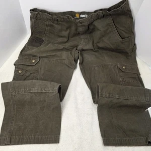 Carhartt Pants Mens 42x30 Brown Ripstop Cargo Double Knee Relaxed Fit B342-DFE - Picture 1 of 23
