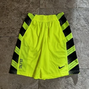 Nike Elite Men's Small Neon Green Shorts Drawstring Basketball Training - Picture 1 of 4