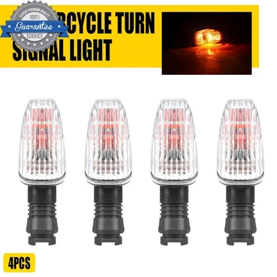 4PCS Front+Rear Turn Signal Indicator Light For KAWASAKI Z750 Z1000 2007-2009 - Image 1 of 4