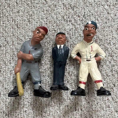 3 Vintage 1940s Rittgers Baseball Chalkware Ceramic Figurines "Kill the Umpire" - Image 1 of 4