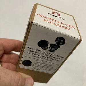 Fanativita Mehrweg K Becher für Keurig Universal Kaffeefilter mit 5 Löchern - Bild 1 von 7