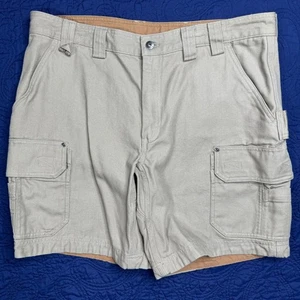 Duluth Trading Co. Pantalones Cortos Carga Calce Relajado Para Hombre 38 Beige Utilitario Trabajo Usados en Excelente Condición - Imagen 1 de 5