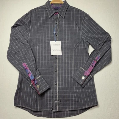 Scott Weiland The Collection Dark Blue Button Up Shirt Men Medium NEW w/Tag NICE - Image 1 of 4