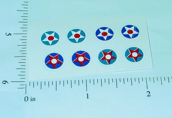 4 pares de pegatinas Tootsietoy Airplane Roundell TT-004 Foto 1 de 1