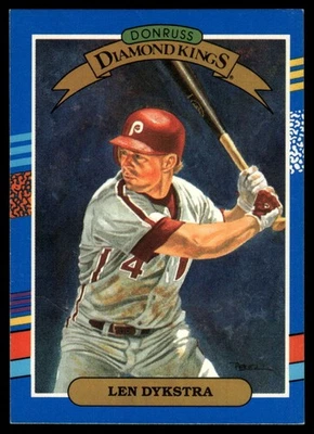 1991 Donruss #7b Len Dykstra Leaf, Inc. - Image 1 of 2