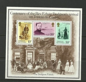 TRISTAN DA CUNHA-SGMS303-REVD EDWIN DODGSON  MINISHEET -MNH - Picture 1 of 1