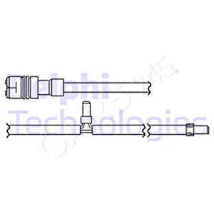 DELPHI Brake Pad Wear Warning Contact For PORSCHE Boxster Cayman 99661236500 - Picture 1 of 1