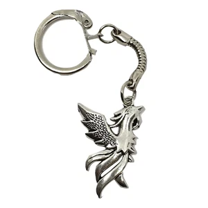Phönix Schlüsselanhänger Erhebe dich aus den Flammen Feuervogel Charm Schlüsselring Schmuck Geschenk - Bild 1 von 11