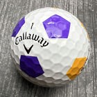 Callaway Chrome Soft Truvis Purple & Yellow Pent Golf Ball (1)