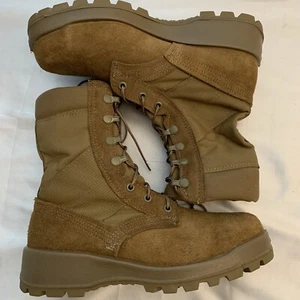 Belleville Combat Military Boots Mens 6.5 R AFSTC Steel Toe Vibram Tan New NWB - Picture 1 of 12