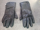 Grandoe Gloves Womens Black Leather Fur Lined Small