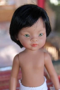 Paola Reina Amigas Pajamas BALBINO black hair Doll 32 cm12.5" with Vanilla Sce~X - Picture 1 of 19
