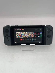 Nintendo Switch HAC-001 Console - Black Gray Joycon Controllers - Picture 1 of 6