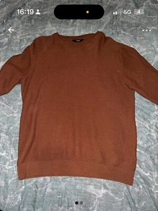 George Knitted Jumper Size XL Brown - Picture 1 of 2