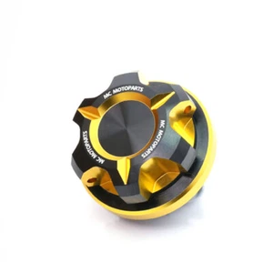 T-Axis Gold Crankcase Oil Filler Cap For DL 650 XT V-Strom 17-19 20 21 22 23 - Picture 1 of 4