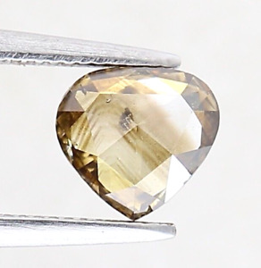 Brown Natural Loose Diamond Heart 0.65tcw Brown Diamond Gray Diamond For Jewelry