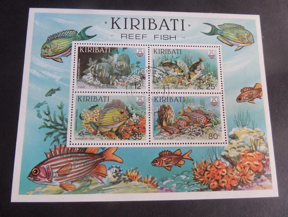 Kiribati 1985 Reef Fishes MS236 Used as photo - Image 1 of 1