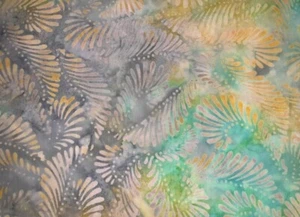 Batik Cotton Quilting Craft Fabric Metre / Fat Long Quarter Summer Garden 13 - Picture 1 of 3