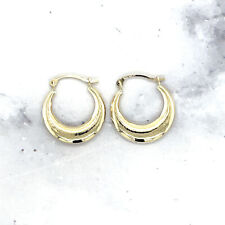 2.5mm Thick, Real Gold Earrings