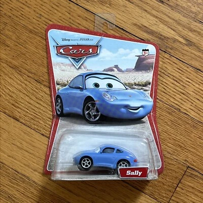 Disney Pixar Cars SALLY Blue Porsche Mattel Desert Series 2005 NEW - Image 1 of 4