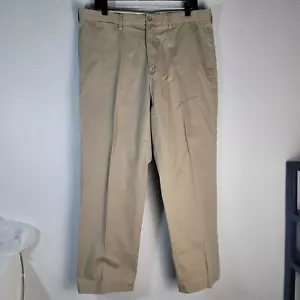 Vintage Polo Ralph Lauren Pants Mens 36x29 Beige Preston Preppy Khakis Chino - Picture 1 of 8
