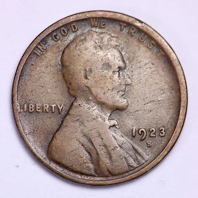 Centavo Lincoln Wheat 1923-S ¡Precios más bajos de la bahía!  ¡ENVÍO GRATUITO! Foto 1 de 2