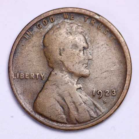 1923-S Lincoln Wheat Cent Penny LOWEST PRICES ON THE BAY!  FREE SHIPPING! Cover