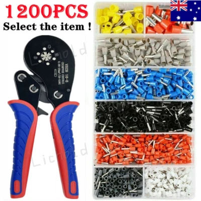 1200PCS Cable Wire Cord Pin End Bootlace Ferrule Connectors Set Crimp Terminals - image 1 of 4