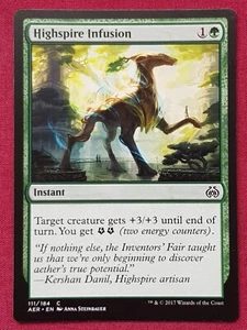 Magic The Gathering AETHER REVOLT HIGHSPIRE INFUSION green card MTG - Picture 1 of 2