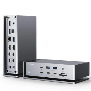 iVANKY FusionDock Max 1 Doble Thunderbolt 4 Chips, Monitor Cuádruple 20 en 1 6K@60Hz - Imagen 1 de 8
