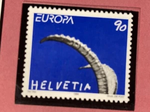 Schweiz 1999 Europa CEPT Nationalparks Steinbockhörner postfrisch - Bild 1 von 1