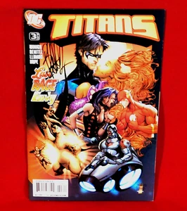TITANS #3 NIGHT WING, FLASH, CYBORG, SIGNIERT VOM KÜNSTLER JOE BENITEZ - Bild 1 von 6
