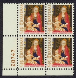 #1321 5c Madonna and Child, Plate Block [28747 LL] Mint **ANY 5=FREE SHIPPING** - Picture 1 of 1