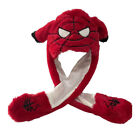 Cartoon Web Spider Man Airbag Cap of the same a long Ear Can Move Plush Cute Cap