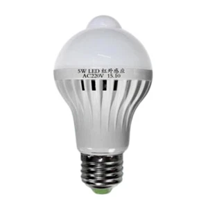 LED Smart Sound PIR Motion Sensor Ball Light Globe Bulb Corridor Lamp Tool - Picture 1 of 12