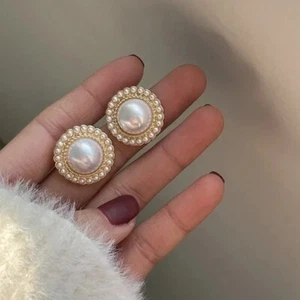 Bohemian Big Imitation Perle Ohrstecker für Frauen - Bild 1 von 7