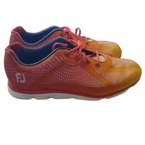 Footjoy Womens Shoes Empower Golf Spikeless Pink Orange Sz 9 - Picture 1 of 5
