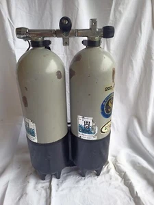 BOMBOLE SUB BIBOMBOLA SCUBAPRO 10 + 10 BIBO ACCIAIO 1970 con documenti originali - Foto 1 di 10