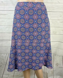 DE Collection Skirt Large Blue Pink Green Geometric Pattern Circles Big Ruffle - Picture 1 of 12