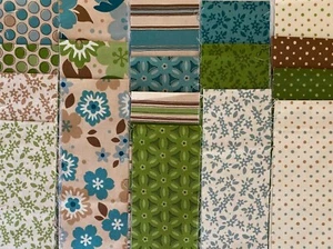 BACK PORCH BOUQUET Jelly Roll, Bate & Taylor, Maywood Studio, 18 Quilting Strips - Picture 1 of 3