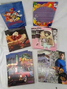 Vintage 1987 Class Act School Folder lot of 20 - Looney Tunes - Sports - Models - Picture 1 of 11