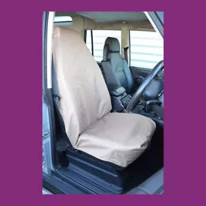 Cubierta universal de asiento delantero para furgoneta de automóvil impermeable de arena beige - Imagen 1 de 3