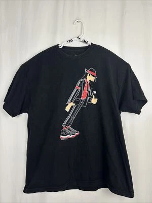 Bobby Fresh Mens XXL Short Sleeve Black T Shirt Michael Jackson Wearing Jordans - Image 1 of 4