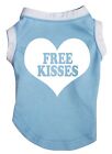 Free Kisses Heart Puppy Dog Shirt Valentine Cotton Pet Top Small Cat T-Shirt