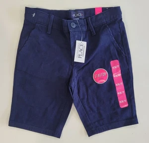 Boys Girls Unisex Navy Blue Shorts School Uniform Size 6x/7 Childrens Place NWT - Picture 1 of 7