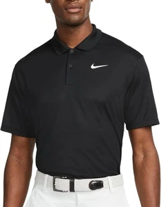 Nike Dri/Fit Herren Victory Core Golf Polo schwarz/weiß Kurzarm Größe XL Tall - Bild 1 von 8