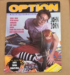 OPTION Magazine '87; JOHN ZORN on Cover - Doug E. Fresh, June Tabor - Bild 1 von 1