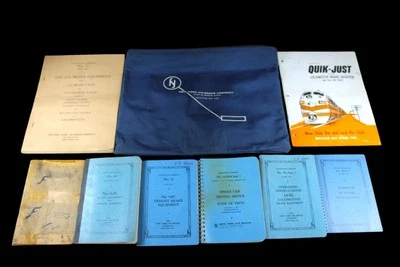 Vintage 1950's New York Air Brake Company Zipper Pouch & Train Locomotive Books - Image 1 of 4