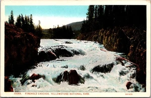 Postal del Parque Nacional de Yellowstone FIREHOLE CASCADE - Imagen 1 de 2