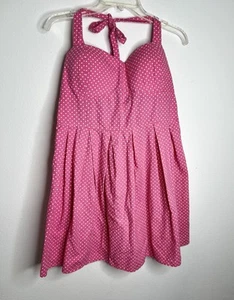 Solero,/Sujetador de playa incorporado Halther rosa lunadote. Talla XXL - Imagen 1 de 7